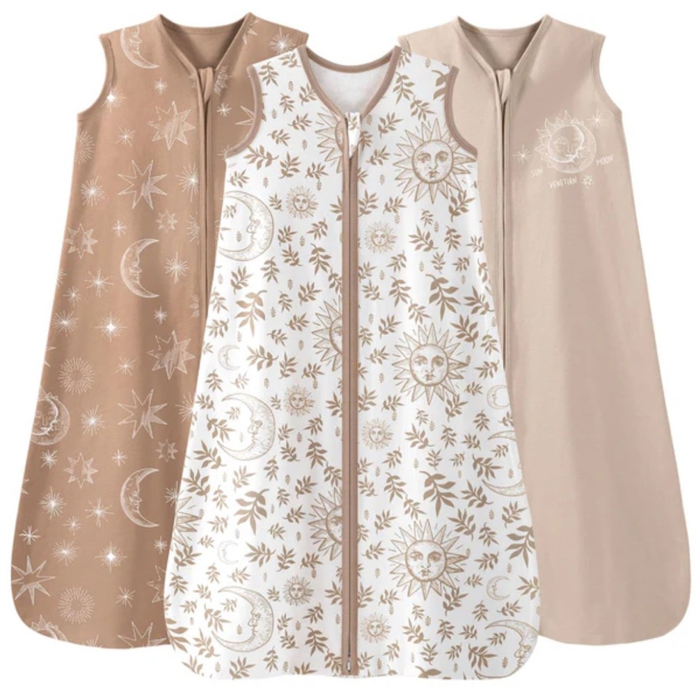 Unnivoll Baby Sleep Sack Sleeveless 3 Pack Celestial Set 0-6 months